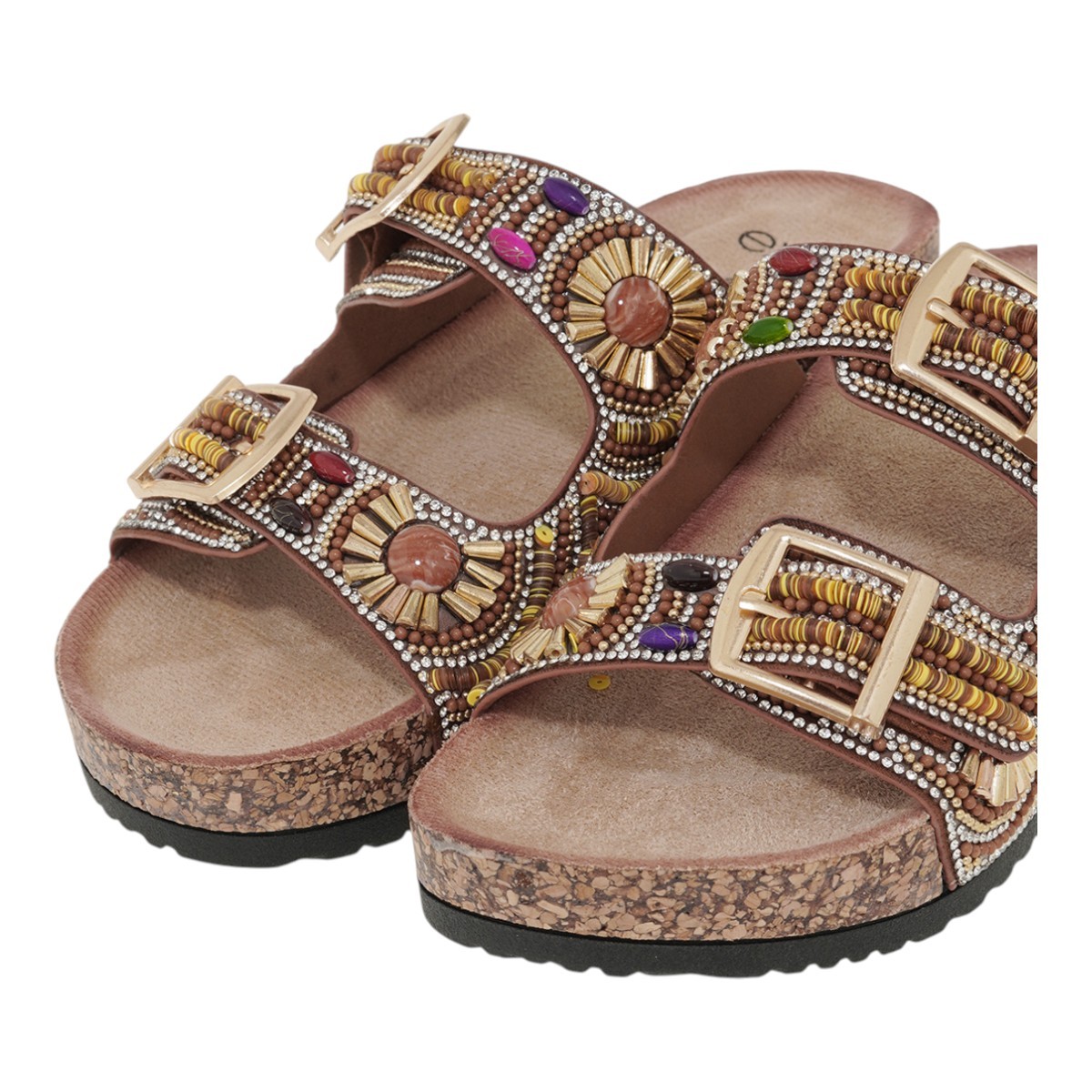 EXE Shoes Γυναικεία Παντόφλας FLATFORMS 77B-114 Ταμπά Στράς U477B1142Z26 φωτογραφία