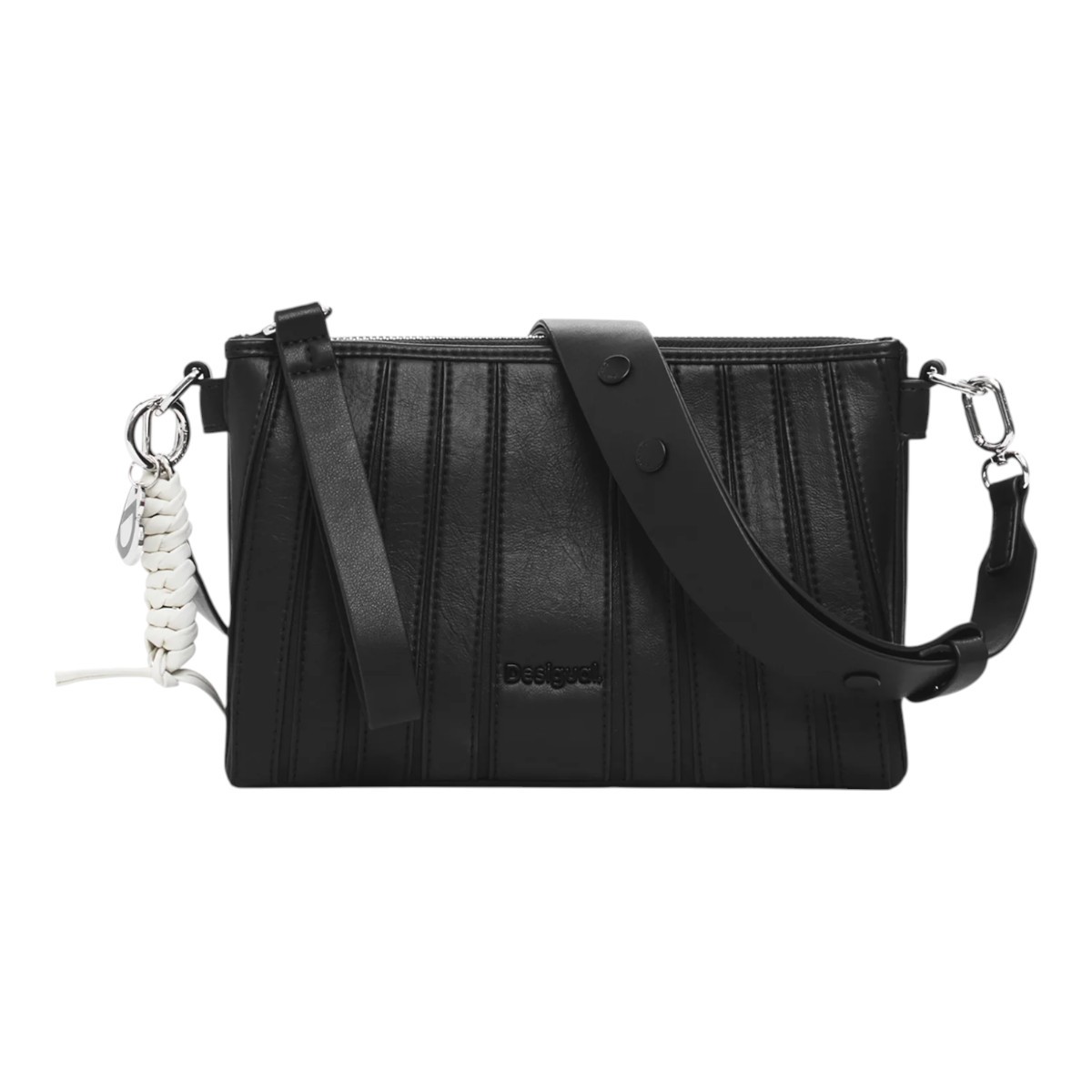  Desigual BOLS KARELA Τσάντα Γυναικεία Ωμού-Χιαστί 25SAXP92-2000 Μαύρο 2025