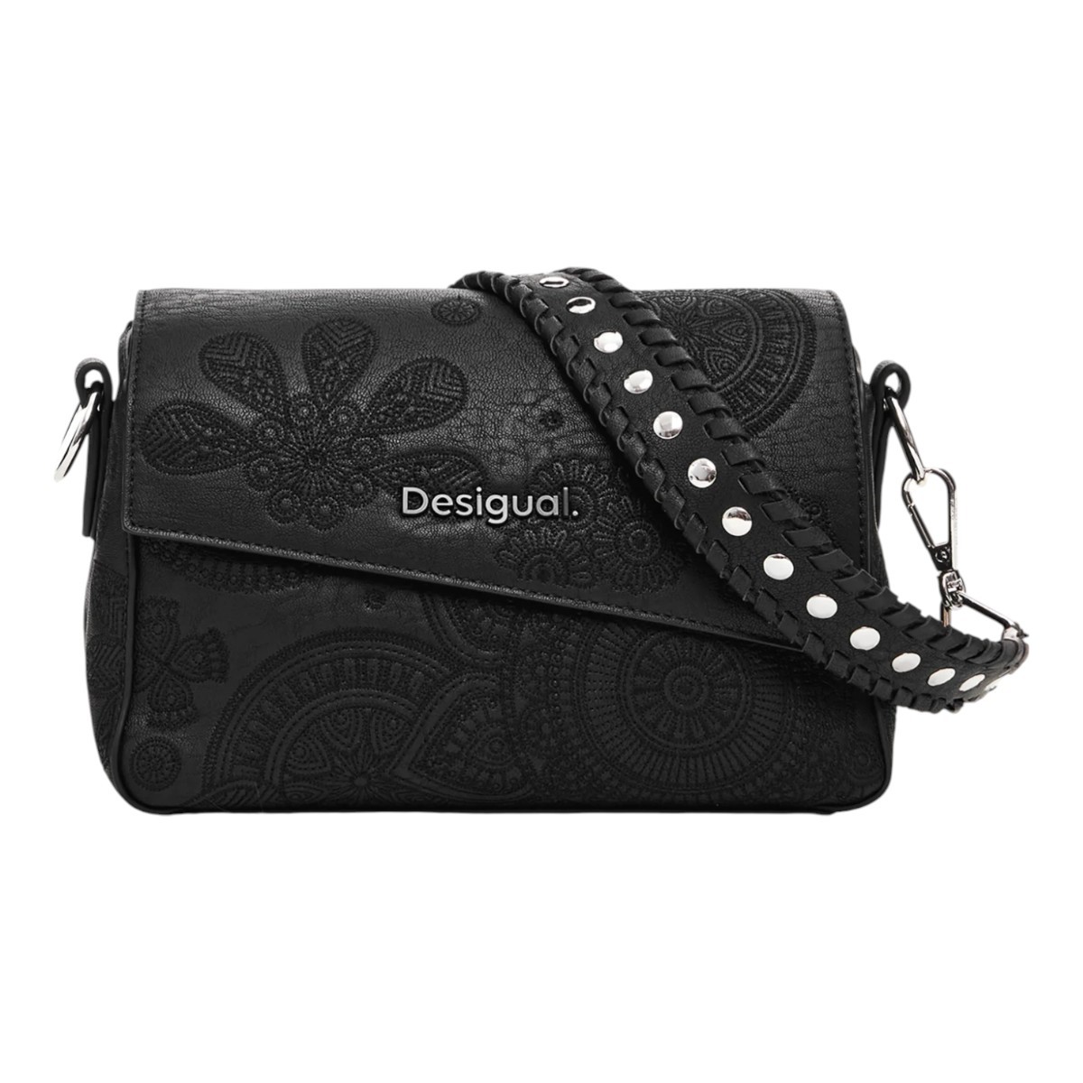  Desigual BOLS DEJAVU PHUKETA Τσάντα Γυναικεία Ωμού-Χιαστί 25SAXP53-2000 Μαύρο 2025