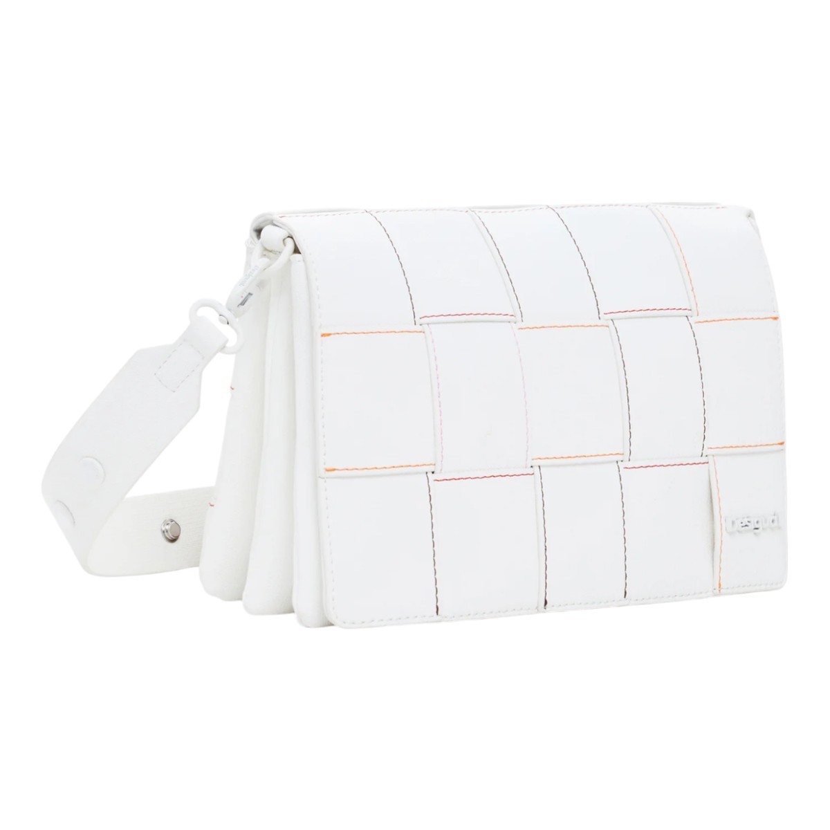 Desigual BOLS ΥΟΚΟ BLANCO Τσάντα Γυναικεία Ωμού-Χιαστί 25SAXPAQ-1000 Λευκό 2025