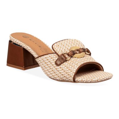 Envie Shoes Γυναικεία Παπούτσια Παντόφλες Mules E37-21110-36 Μπέζ