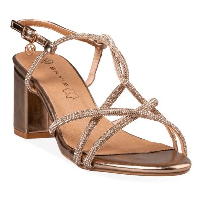 Envie shoes Γυναικεία Πέδιλα  E37-21113-13 ROSEGOLD