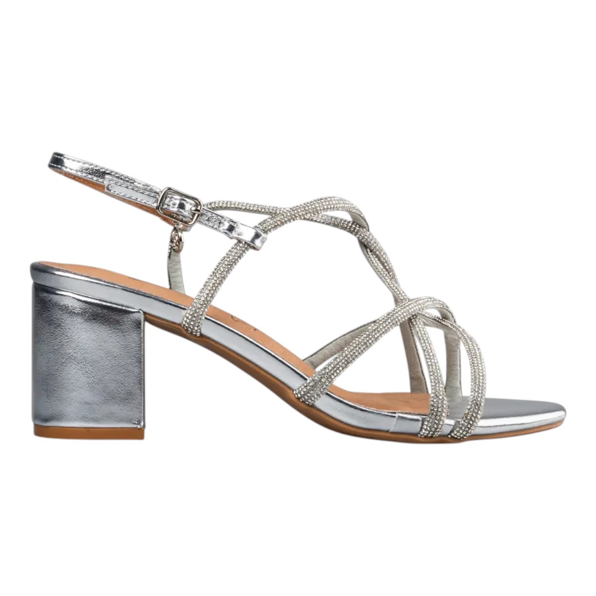 Envie shoes Γυναικεία Πέδιλα E37-21113-21 Ασημί φωτογραφία