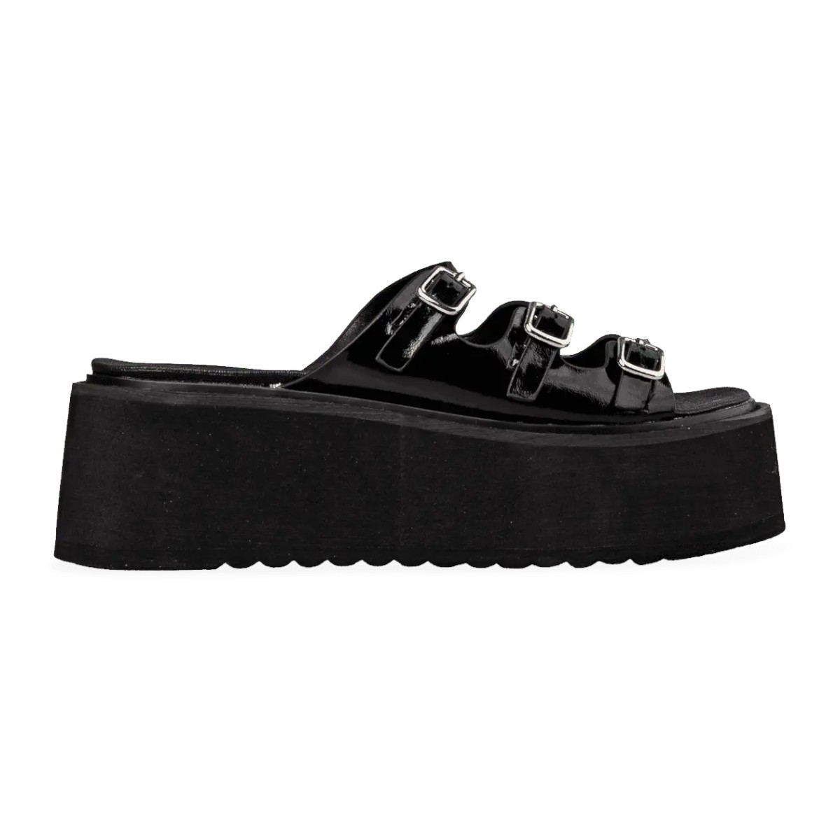 Envie Shoes Γυναικεία Παπούτσια Παντόφλες Flatforms E42-21192-34 Μαύρο φωτογραφία