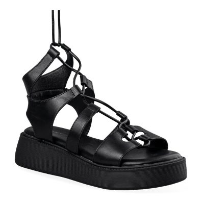 Envie Shoes Γυναικεία Πέδιλα FLATFORM SANDALS E96-21319-34 Μαύρο