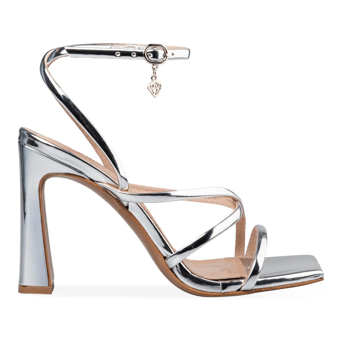 Mairiboo by Envie Shoes Γυναικεία Πέδιλα M03-21884-21 Ασημί φωτογραφία