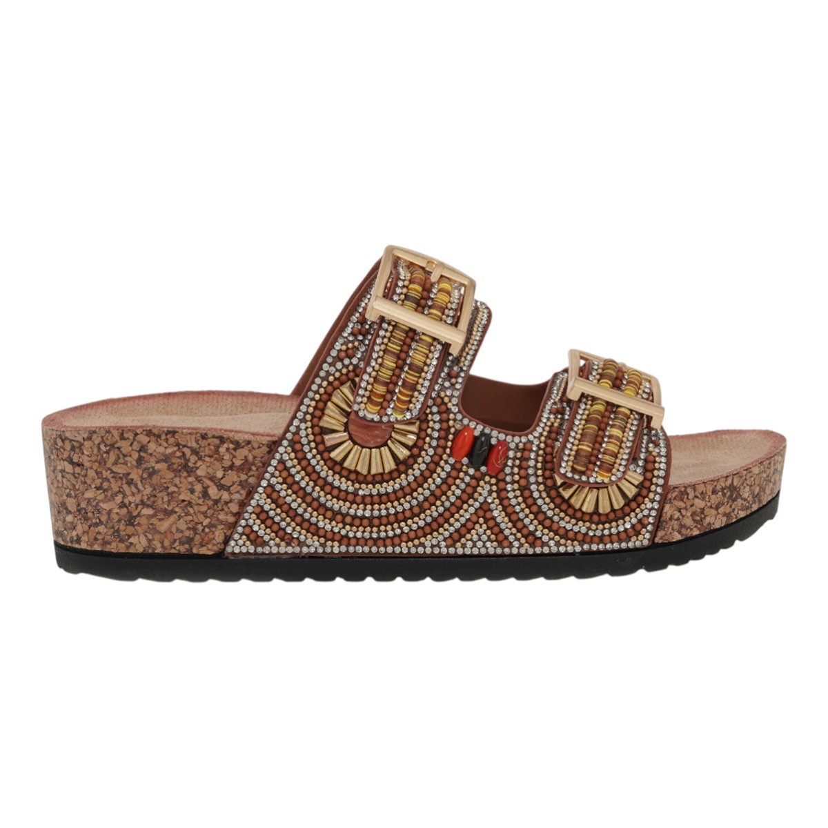 EXE Shoes Γυναικεία Παντόφλας FLATFORMS 77B-114 Ταμπά Στράς U477B1142Z26 φωτογραφία