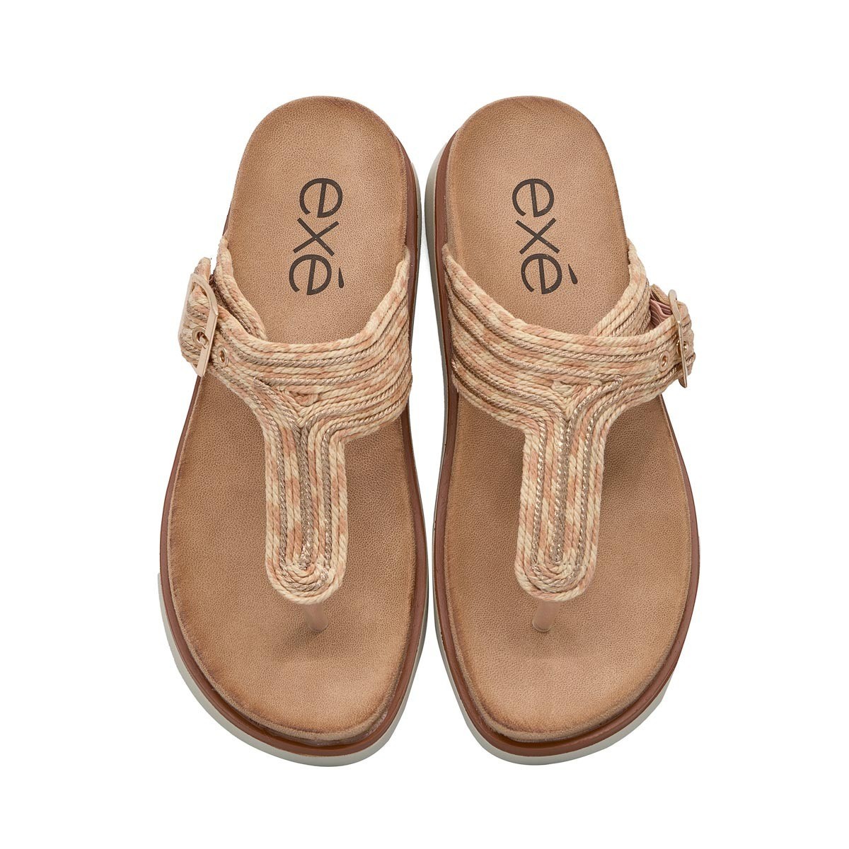EXE Shoes Γυναικεία Πέδιλα 89Q-673 Ροζ Χρυσό S489Q67324B8 φωτογραφία