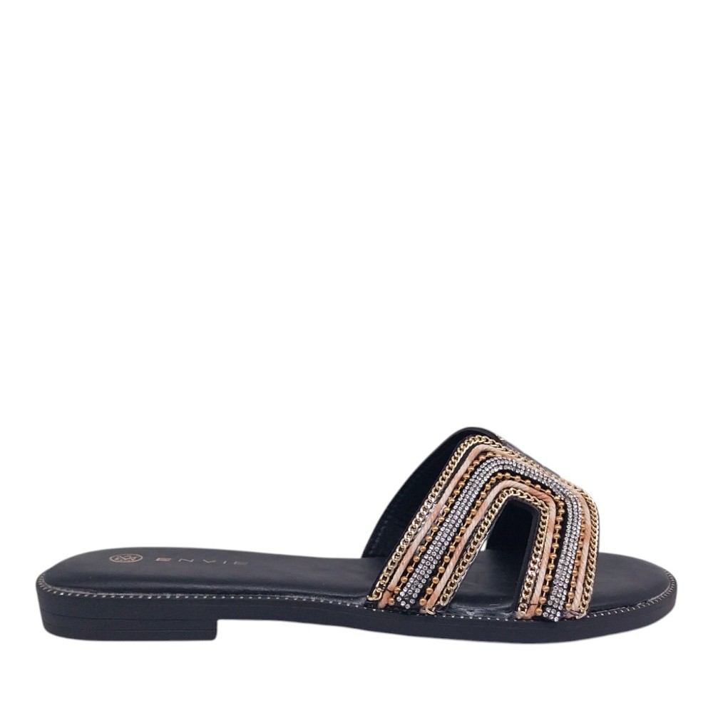 Envie shoes Γυναικεία Πέδιλα Παντόφλες E96-21377-34 Μαύρο φωτογραφία