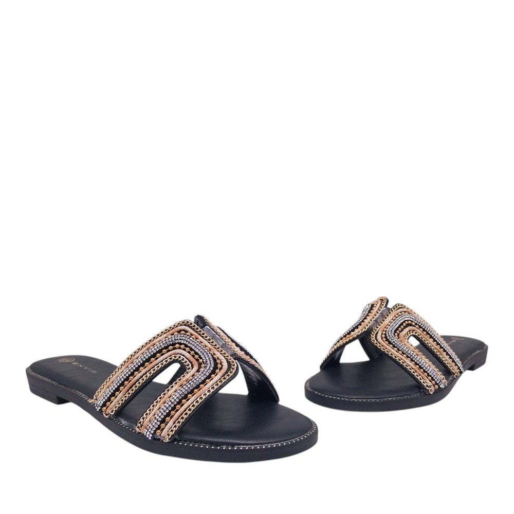 Envie shoes Γυναικεία Πέδιλα Παντόφλες E96-21377-34 Μαύρο φωτογραφία