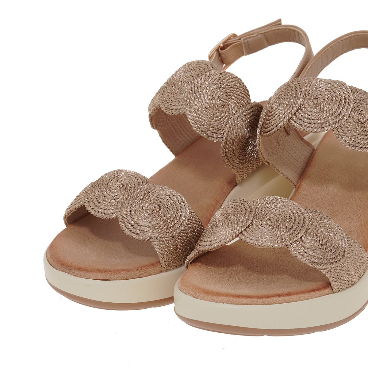 EXE Shoes Γυναικεία Πέδιλα 89Q-992 ΠΛΑΤΙΝΑ ΜΑΚΡΑΜΕ ΚΑΜΗΛΟ U489Q99237C5 φωτογραφία