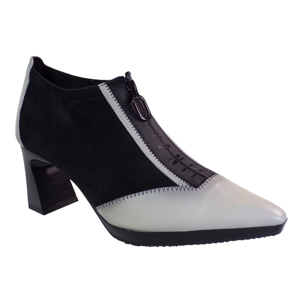 Hispanitas Hispanitas Γυναικεία Mποτάκια Ankle Boot atlanta black-white BHI254324 Μαύρο-Λευκό