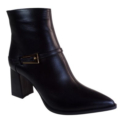 Fardoulis Shoes Γυναικεία Παπούτσια Μποτάκια 751-53M Μαύρο Δέρμα