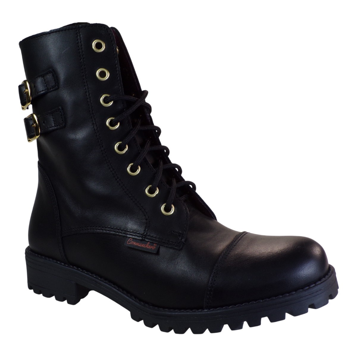 Commanchero Original Commanchero Γυναικεία Μποτάκια Αρβυλάκια 518-721 Μαύρο Δέρμα