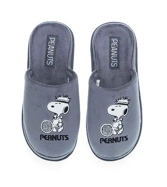 PAREX Ανδρικές Παντόφλες Σπιτιού Peanuts 10132017.GR Γκρί φωτογραφία