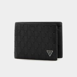 GUESS Αντρικά Πορτοφόλια TORINO Billford SMMADLLEA20-BLA Μαύρο