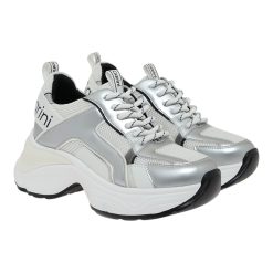 Renato Garini Γυναικεία Παπούτσια Sneakers 745-19R Λευκό Ασημί V119R7453480