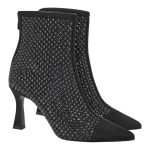 Exe Shoes Γυναικεία Μποτάκια 700-222  Μαύρο Καστόρι Μαύρο Στράς  V37002224A93
