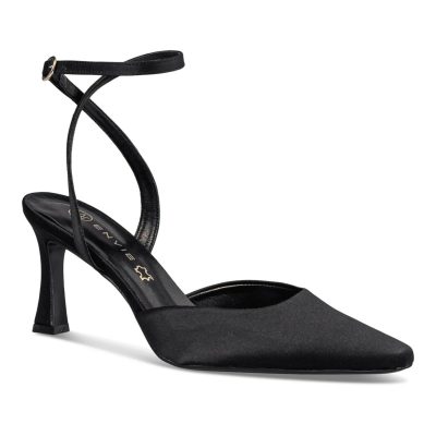 Envie Shoes Γυναικεία Παπούτσια Γόβες SLINGBACK PUMPS E02-22233-34 Mαύρο Σατέν