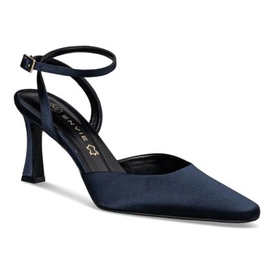 Envie Shoes Γυναικεία Παπούτσια Γόβες SLINGBACK PUMPS E02-22233-38 Μπλέ Σατέν