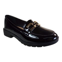BAGIOTA Shoes Γυναικεία Παπούτσια Μοκασίνια 5305 Μαύρο Λουστρίνι