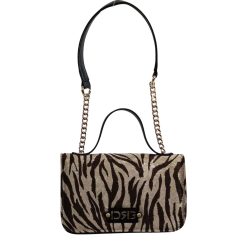 De Raggi Γυναικείες Τσάντες Ωμού-Χειρός Zebra Icon 25923-1201 Μαύρο-Ζεβρά