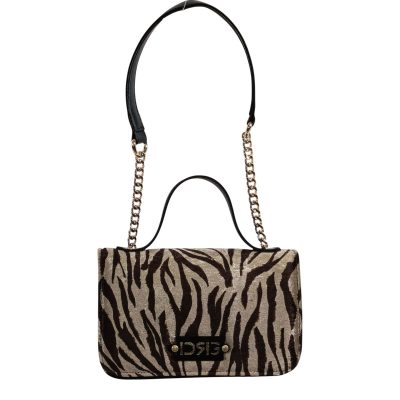 De Raggi Γυναικείες Τσάντες Ωμού-Χειρός Zebra Icon 25923-1201 Μαύρο-Ζεβρά