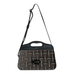 De Raggi Γυναικείες Τσάντες Ωμού-Χειρός Grid Mini 25924-1303 Μαύρο