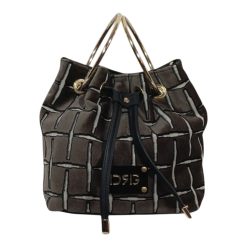 De Raggi Γυναικείες Τσάντες Ωμού-Χειρός Grid Ring 25926-1304 Μαύρο