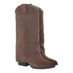 CARLA CORTEZ Γυναικεία Μπότα COW BOY 16W-036 Πούρο Καστόρι Δέρμα V216W0364547
