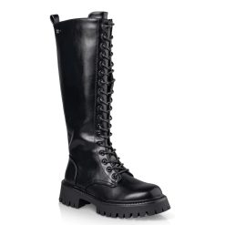 Envie Shoes Γυναικεία Μπότα COMBAT BOOTS E23-22004-34 Μαύρο