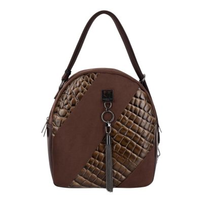 FRNC FRANCESCO Τσάντα Γυναικεία Πλάτης-Backpack 5912 COF Καφέ
