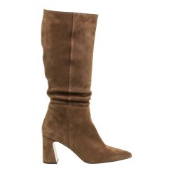 MOURTZI Γυναικεία Δερμάτινα Παπούτσια Μπότα 75/714Z25 BISCUIT SUEDE Δέρμα
