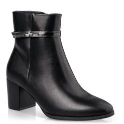 Envie Shoes Γυναικεία Μποτάκια ANKLE BOOTS V57-22130-34 Μαύρο BLOCK HEEL BOOTIES