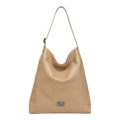 FRNC FRANCESCO Τσάντα Γυναικεία Χειρός-Ώμου BIG LEATHER SHOLDER BAG 3771 VKT Μπέζ