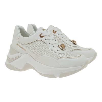 Renato Garini Γυναικεία Παπούτσια Sneakers 020-19R Λευκό Πλεκτό W119R020326M