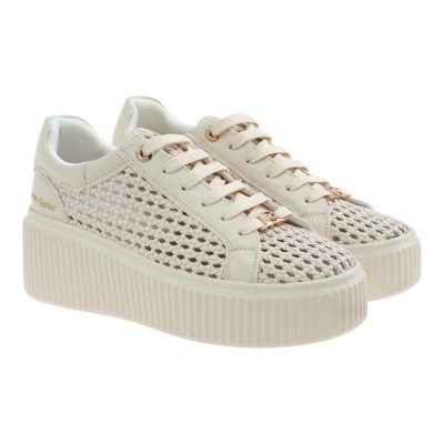 Renato Garini Γυναικεία Παπούτσια Sneakers 170-19R Μπέζ Πλέκτο W119R1703586