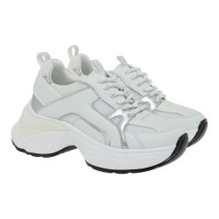 Renato Garini Γυναικεία Παπούτσια Sneakers 245-19R Λευκό MESH Ασημί W119R24535A7