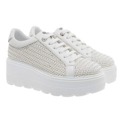 Renato Garini Γυναικεία Παπούτσια Sneakers 269-19R Λευκό Πλέκτο W119R269326M