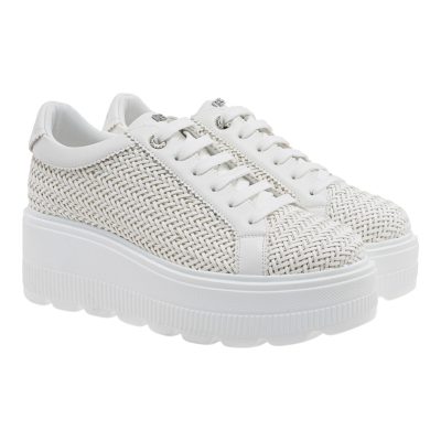 Renato Garini Γυναικεία Παπούτσια Sneakers 269-19R Λευκό Πλέκτο W119R269326M