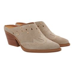 CARLA CORTEZ Γυναικεία Παπούτσια Mules 16W-903 Μπέζ Καστόρι W416W9033585