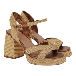 EXE Shoes Πέδιλα Γυναικεία HAVANA-002 594-020 Χρυσό Μπρονζέ W45940205743