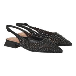 Exe Shoes Γυναικεία Παπούτσια SLINGBACK  HILLLARY-141 700-141 Μαύρο Στράς W47001411171