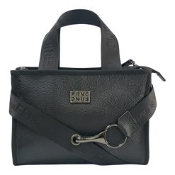 FRNC FRANCESCO Τσάντα Γυναικεία Ώμου-Χιαστί  LEATHER CROSS BODY Bags 3761 BLK Μαύρο