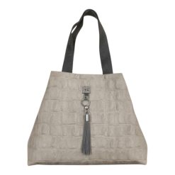 FRNC FRANCESCO Τσάντα Γυναικεία Ώμου 6138 ELE Γκρί