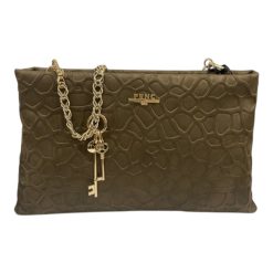 FRNC FRANCESCO Τσάντα Γυναικεία Ώμου 6182 COF Καφέ