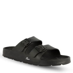 Parex Ανδρικές Παντόφλες Σαγιονάρες Δύο Φάσες 11817048.Β Μαύρο