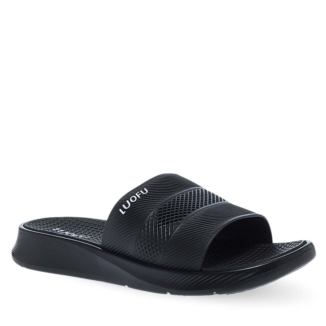 Parex Ανδρικές Παντόφλες Σαγιονάρες Φάσα 11829062.Β Μαύρο