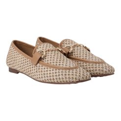 Exe Γυναικεία Παπούτσια LOAFERS Μοκασίνια 71S-912 Μπέζ Ψάθα Nude W171S91214A8