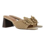 EXE Shoes Πέδιλα Γυναικεία  MULES VENETO-562 700-562 Μπέζ Κροσέ W470056247A7